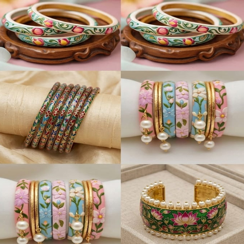 ऑफिस में चूड़ियों का शोर अब बीते दिनों की बात इन 6 लेटेस्ट पेंटेड बाला डिजाइन्स से पाएं क्लासी लुक