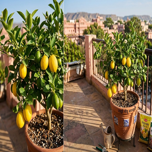 गमले में उगाएं सोना अपने घर की बालकनी में नींबू का पेड़ लगाने का जादुई तरीका