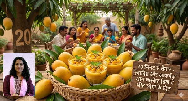 गर्मियों में छा गई आम बास्केट, 20 मिनट में तैयार होने वाली स्वादिष्ट और आकर्षक डिश ने जीते लोगों के दिल