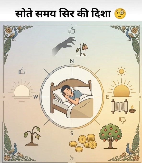 सोने की सही दिशा बदल सकती है आपकी किस्मत, क्या आप भी कर रहे हैं उत्तर दिशा की ओर सिर करने की बड़ी भूल