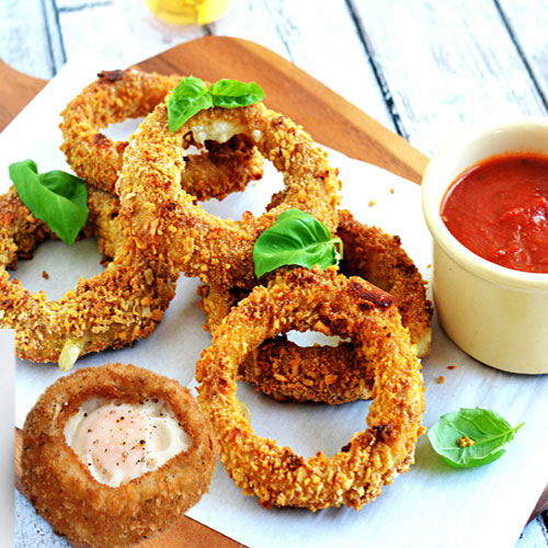 अनलिमिटेड जायके में अनियन रिंग्स-Onion Rings