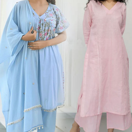 Women Fashion: समर सीजन में मिलेगा रिफ्रेशिंग लुक, महिलाएं ट्राई करें इन रंगों के लिलन फेब्रिक कुर्ता सेट